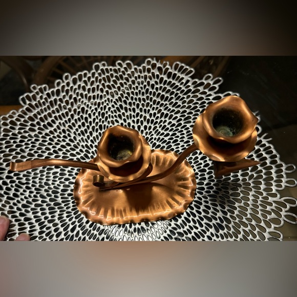 Vintage Solid Gregorian Copper 421Candlestick Candle Holder with SnufferCap - Picture 3 of 8